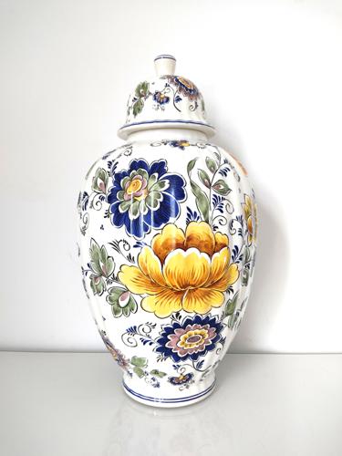 FG Ceramiche artistiche - Vase couvert - Faïence Italie - 1945-1978